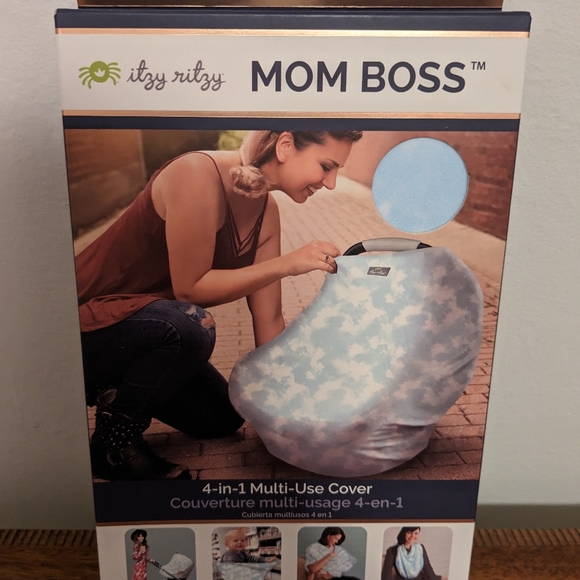 Itzy Ritzy Mom Boss Multi Use Cover and Scarf - Picture 1 of 2